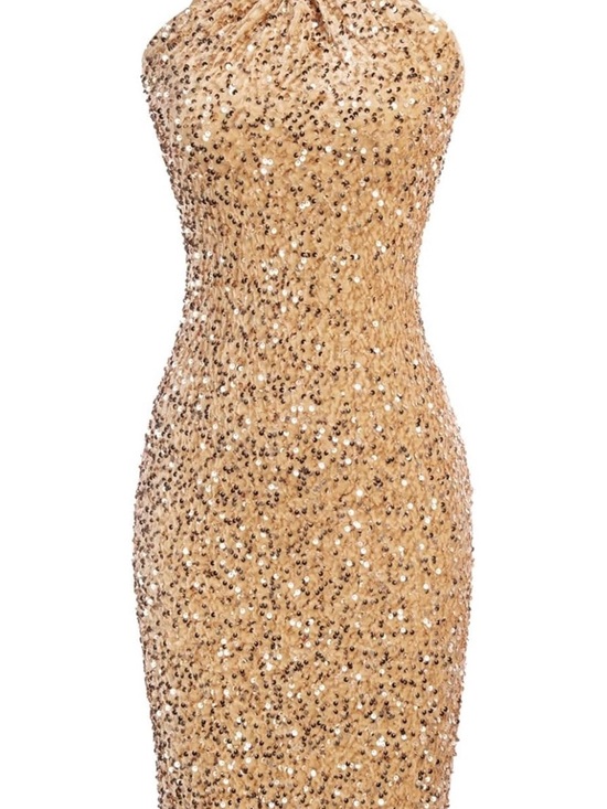 Grace Karin Dresses & Skirts - GRACE KARIN Sequin, Sleeveless, Sparkly Sequins, Halter Bodycon Mini Dress, S
